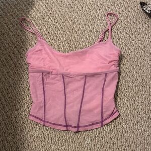 Urban Outfitters Pink and Purple Crop Top